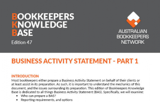 Edition 47 - Business Activity Statement - Part 1