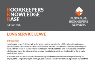 BKB Edition 106 - Long Service Leave