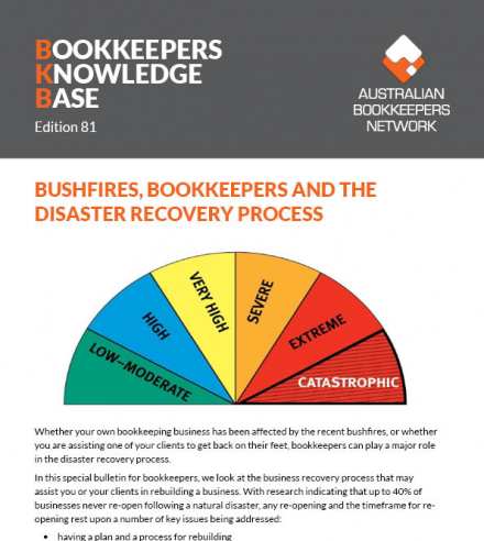 Edition 81 - Bookkeepers and the Disaster Recovery Process