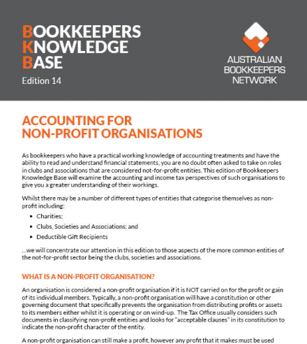 Edition 14 - Accounting for Non-Profit Organisations