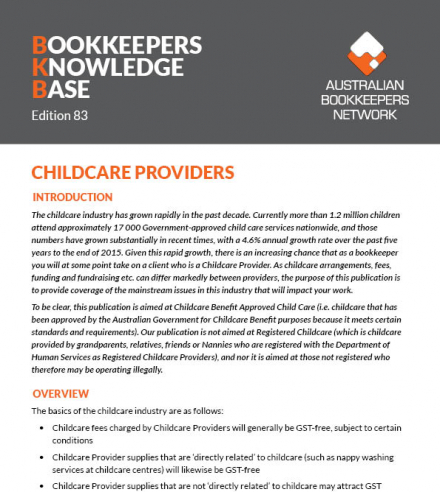 Edition 83 - Childcare Providers