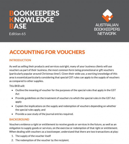 Edition 65 - Accounting For Vouchers
