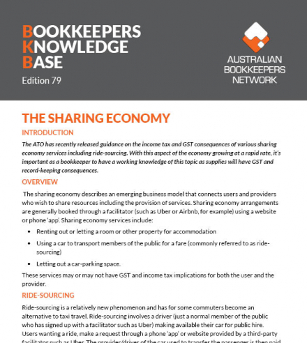 Edition 79 - The Sharing Economy