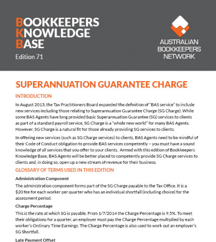 Edition 71 - Superannuation Guarantee Charge