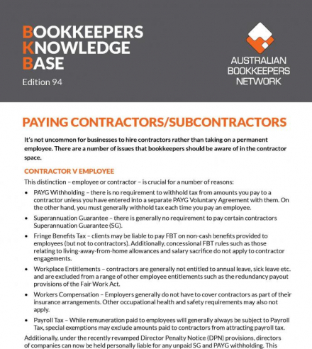 Edition 94 - Paying Contractors