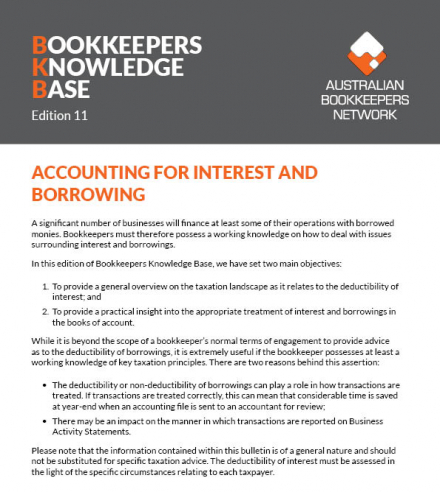 Edition 11 - Accounting for Interest & Borrowings