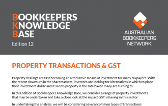 Edition 12 - Property Transactions & GST
