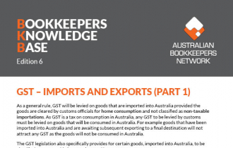 Edition 06 - GST Imports & Exports (Part 1)