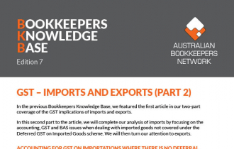 Edition 07 - GST Imports & Exports (Part 2)