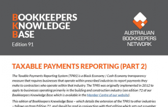 Edition 91 - Taxable Payments Reporting (Part 2)