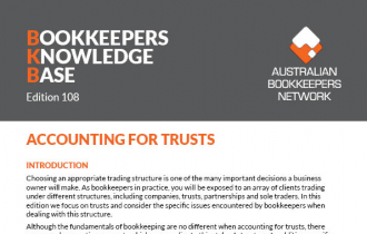 BKB Edition 108 - Accounting for Trusts