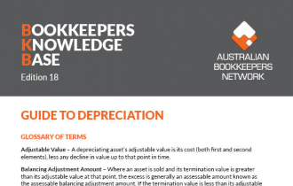Edition 18 - Guide to Depreciation